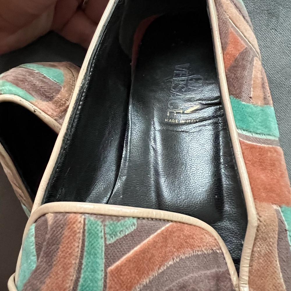 Colorful Patterned Versace Loafers - Picture 3 of 5